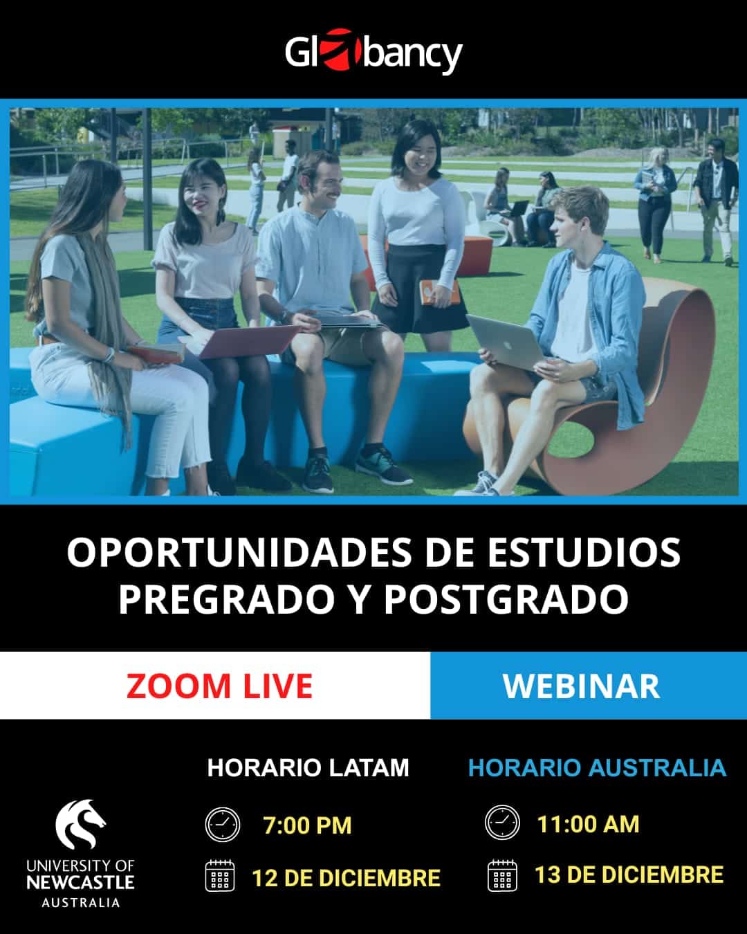 Folleto del evento University of Newcastle