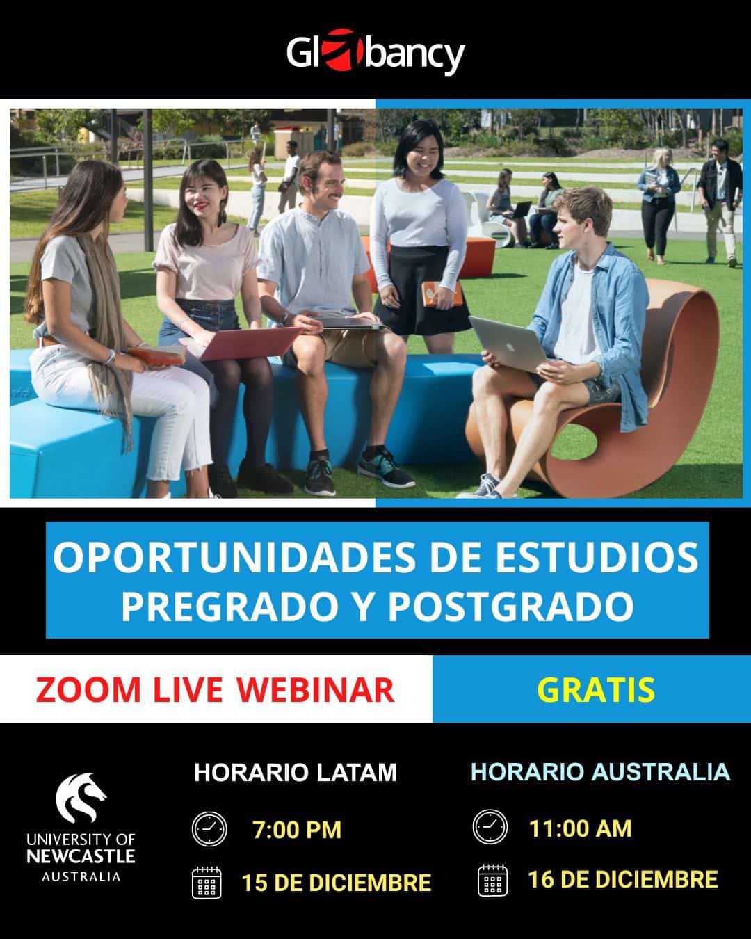 Folleto del evento University of Newcastle